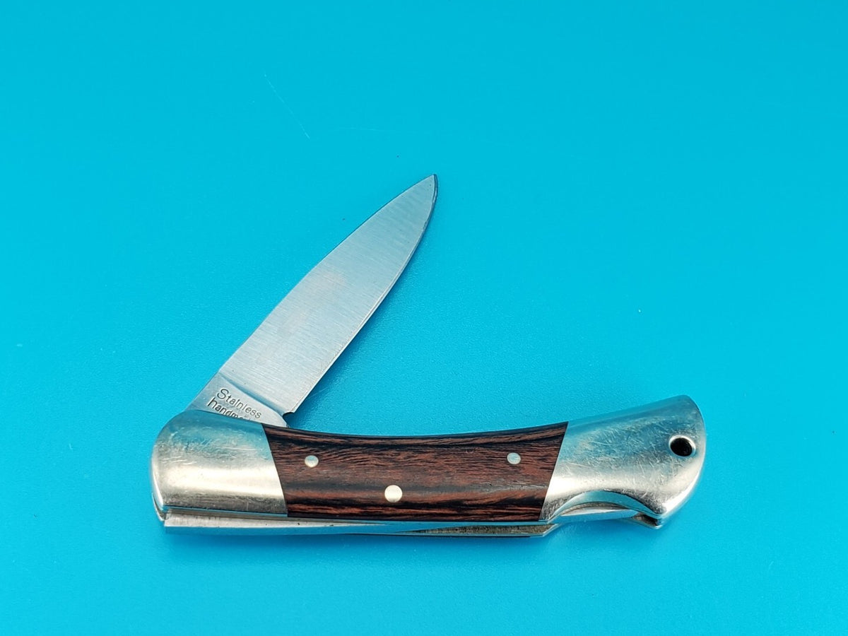 Vintage IC Cut Silver Moose Silver Collection Lockback Knife! Japan!
