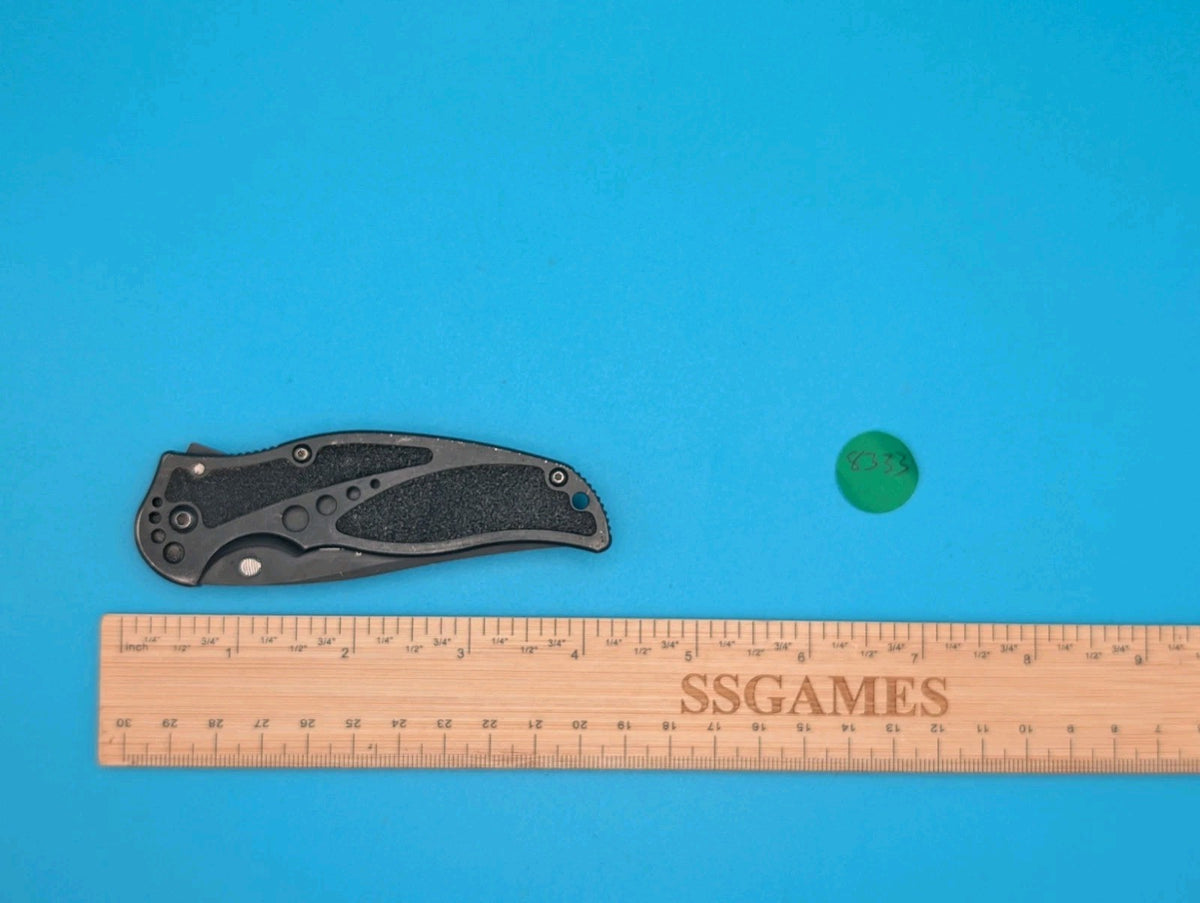 Retired Kershaw Storm 1470BLK Plain Edge Folding Pocket Knife! Black!