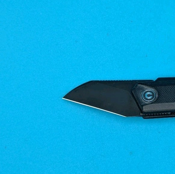CIVIVI Ki-V Slip Joint Knife C2108B Black Stonewash 9Cr18MoV Blade Black G-10