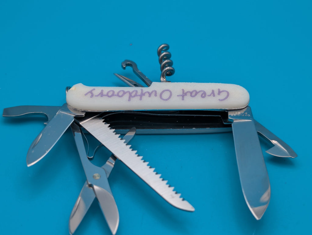 Custom Victorinox Huntsman Glow in the Dark Swiss Army Knife Multi Tool!