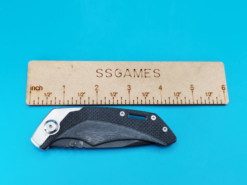 Gerber CONTRAST Manual Open Plain Edge Blade Pocketknife!
