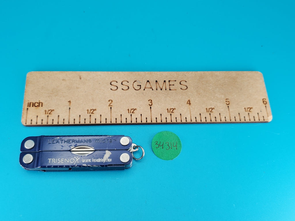 Leatherman Micra Multi-Tool, Knife, Scissors, Key Ring, Blue!