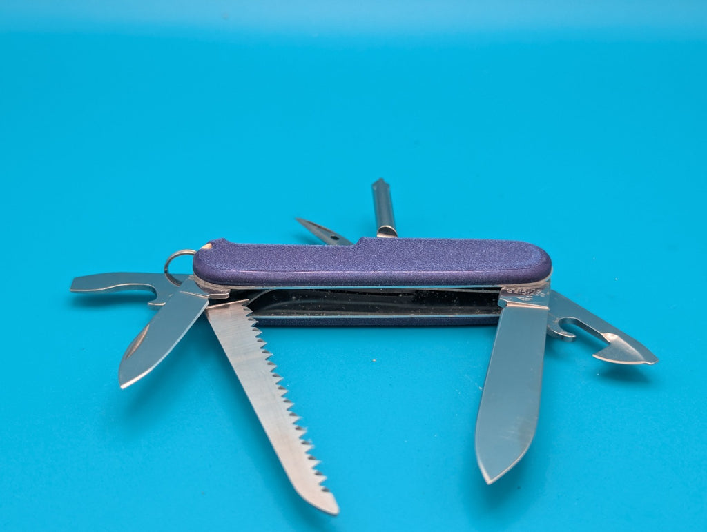 Custom Victorinox Hiker Nebula Purple Swiss Army Knife Multi Tool!