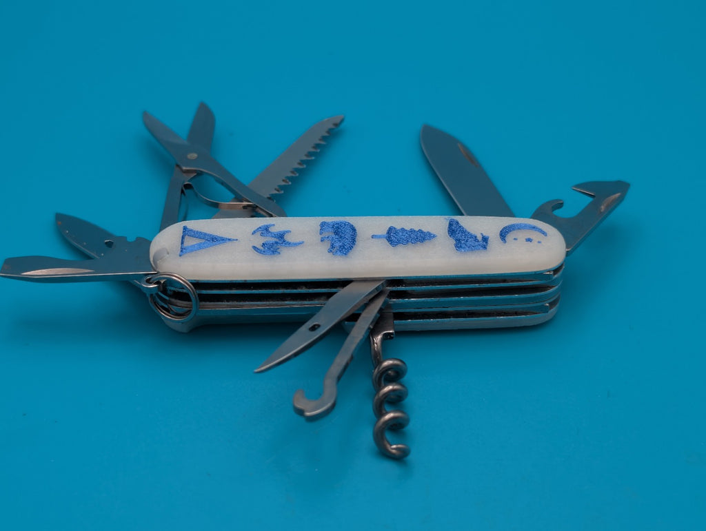 Custom Victorinox Huntsman Glow in the Dark Swiss Army Knife