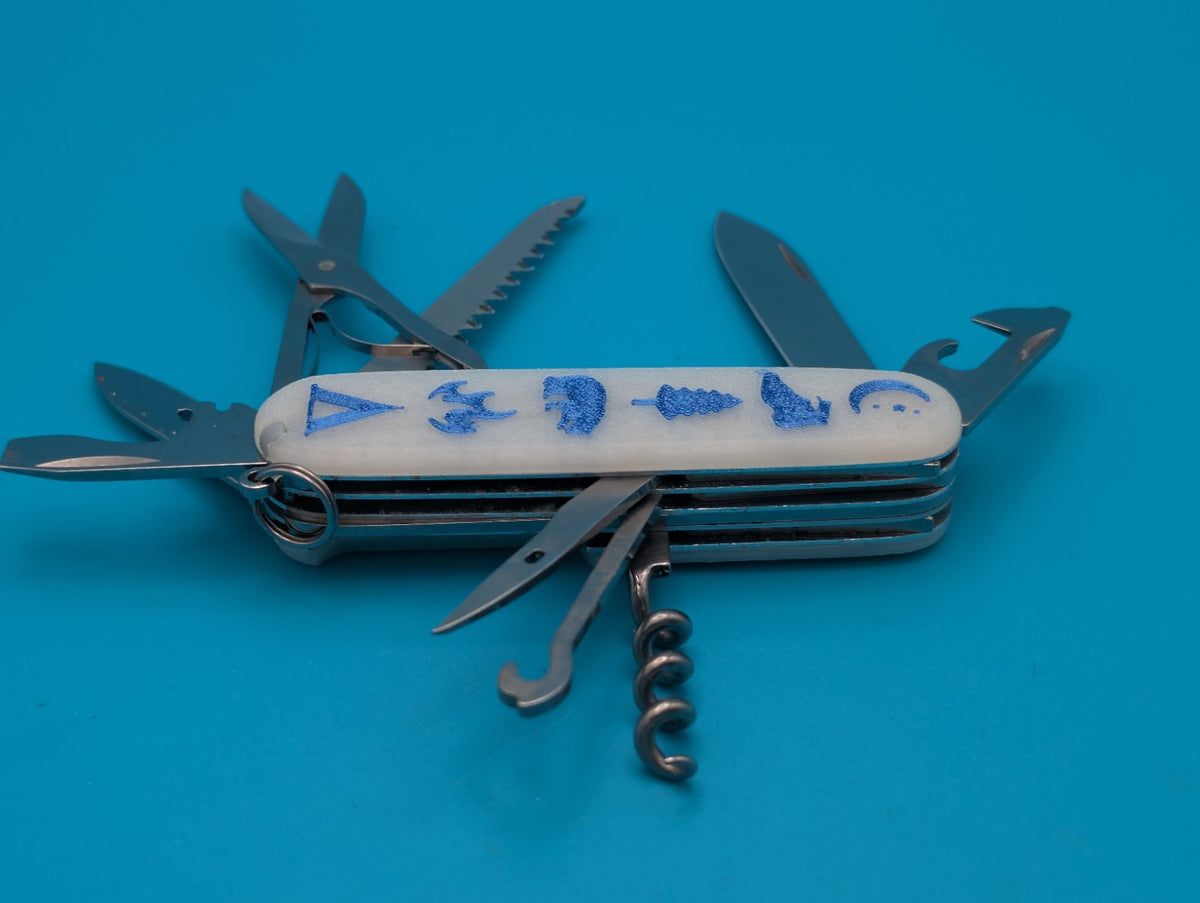 Custom Victorinox Huntsman Glow in the Dark Swiss Army Knife