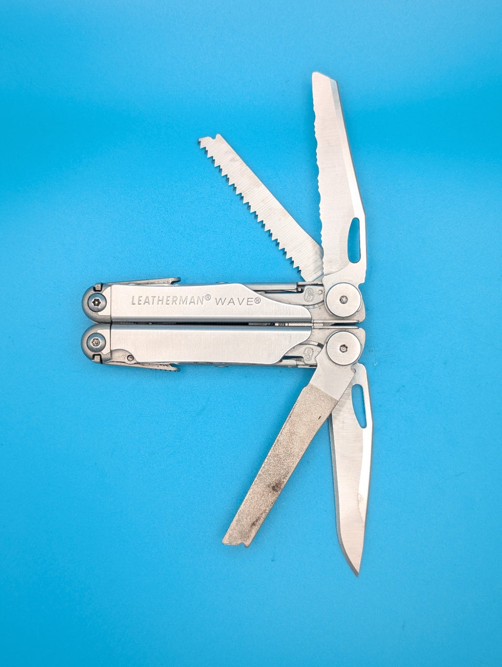 Leatherman Wave Multi Tool! Stainless! Retired! Free Shipping!