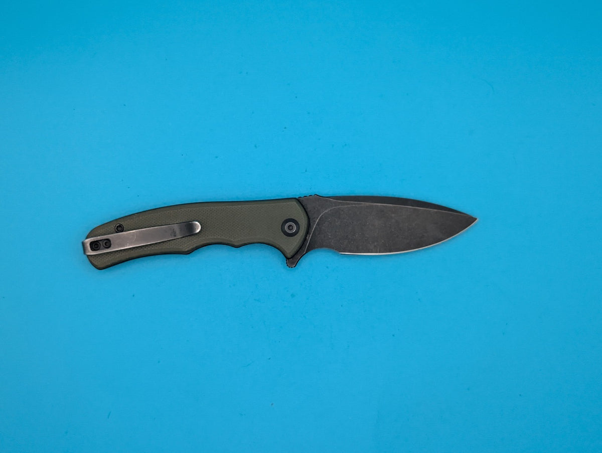 Civivi Mini Praxis Flipper Pocket Knife Liner Lock Plain Edge Blade! Olive Green