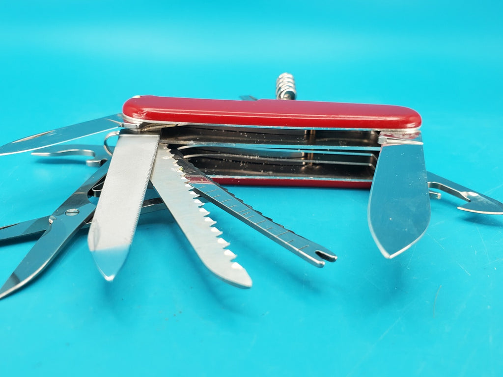 Victorinox Custom Ranger Swiss Army Knife Red Multi-Tool! With Fish Scaler!