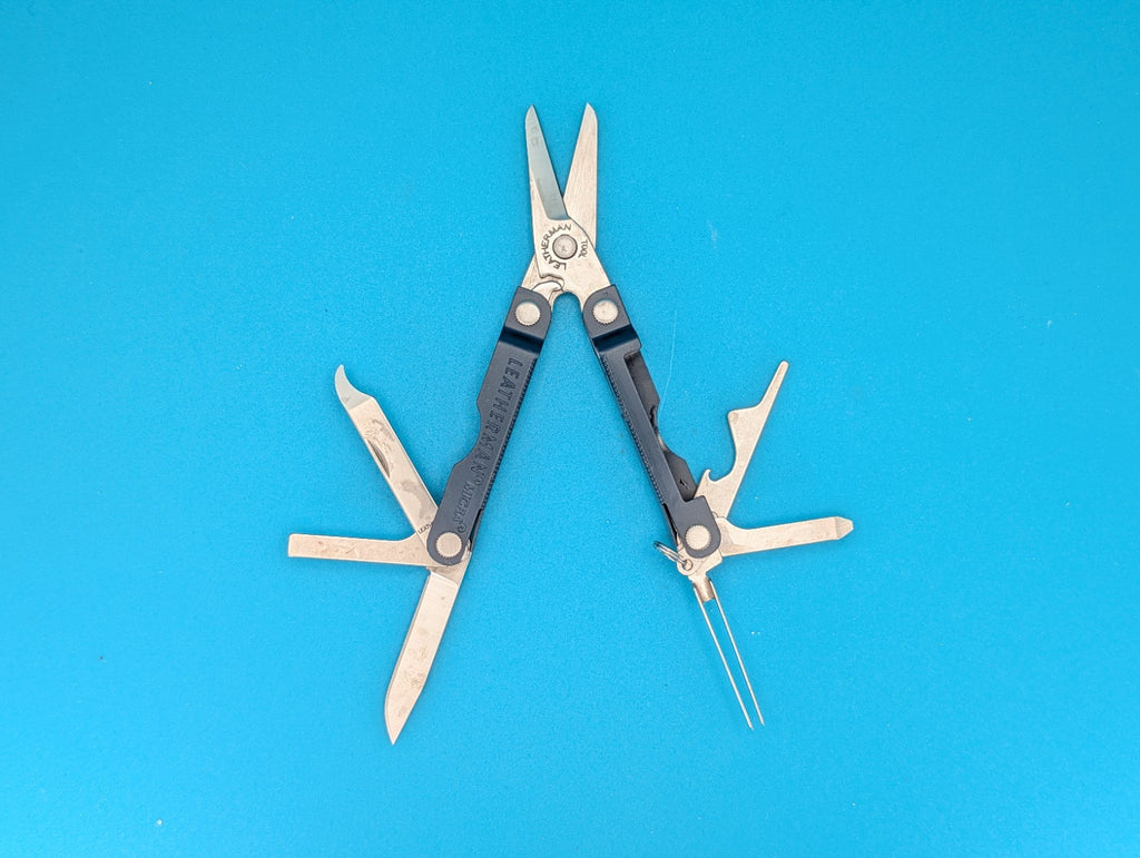 Leatherman Micra Multi-Tool Knife Scissors Key Ring! MIXED COLORS! LOT OF 5!