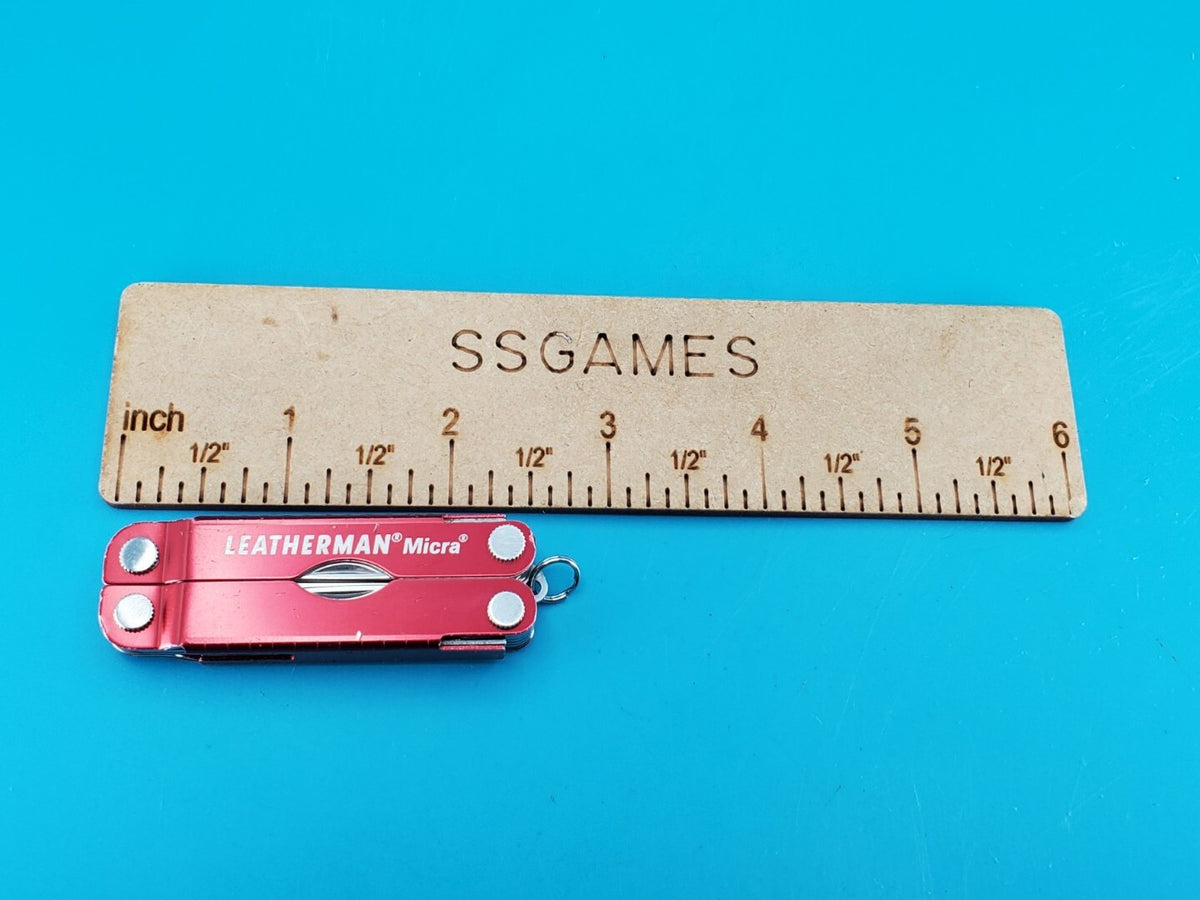 Leatherman Micra Multi-Tool, Knife, Scissors, Key Ring, Red!