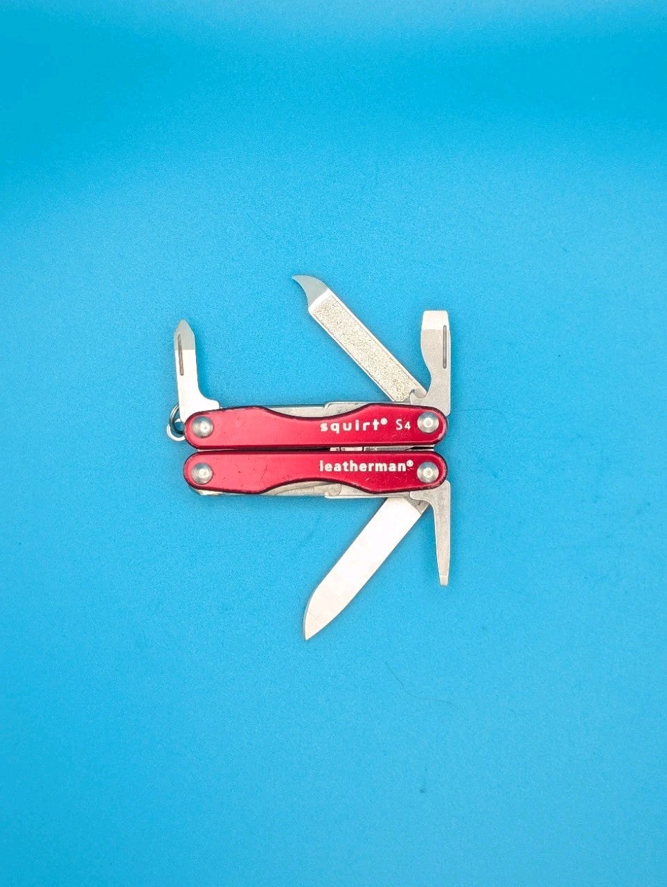 Leatherman Squirt S4 Multi-Tool, Key Ring, Retired, RED!