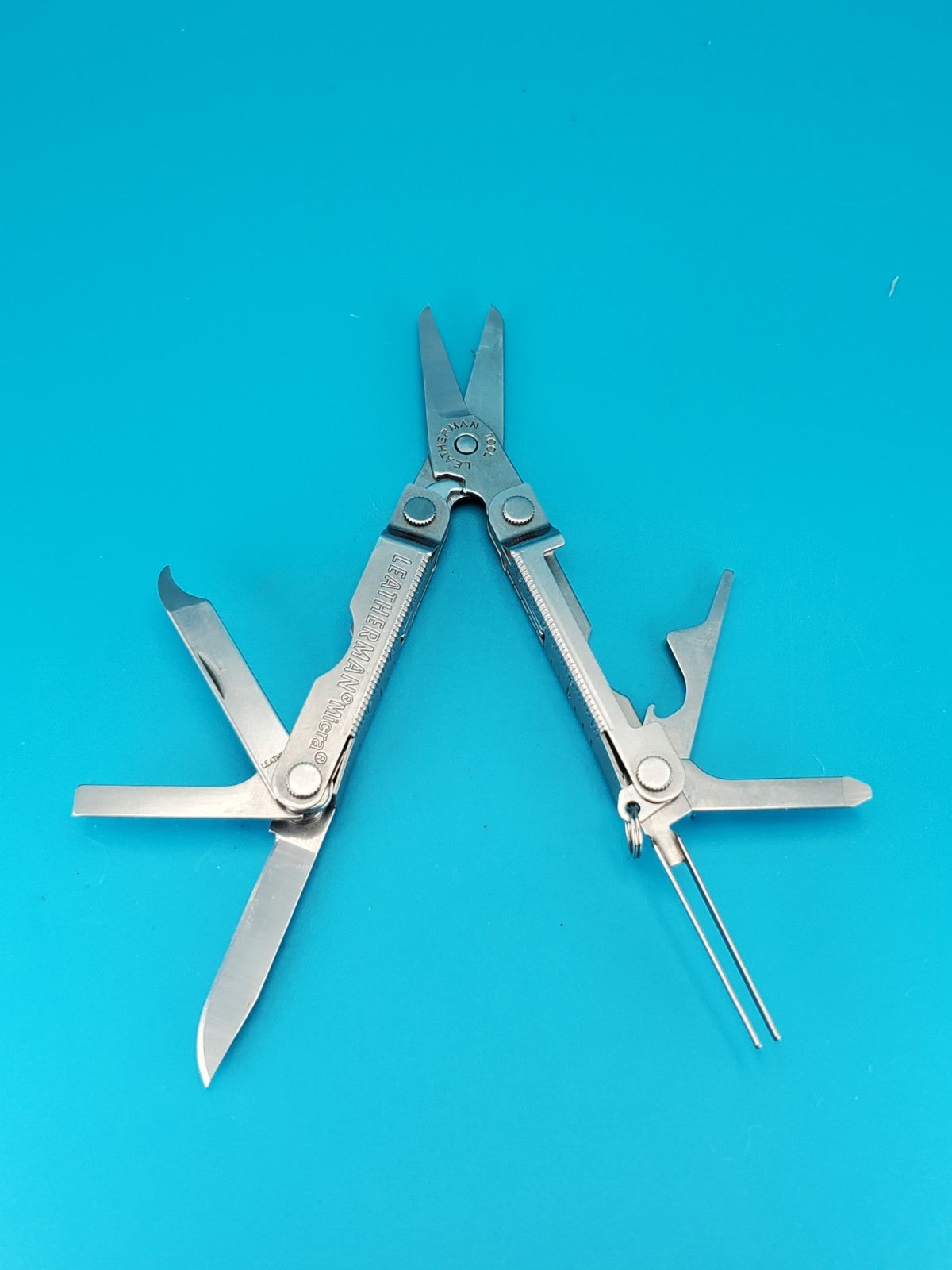 Leatherman Micra Multi-Tool, Knife, Scissors, Key Ring, Stainless!