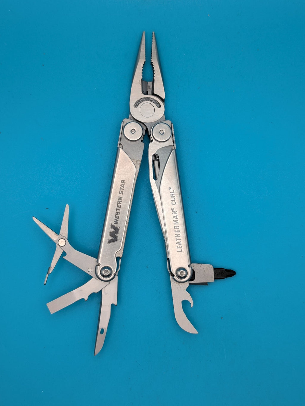 Leatherman Curl Stainless Steel Knife Pliers Multi-Tool! *WESTERN STAR*