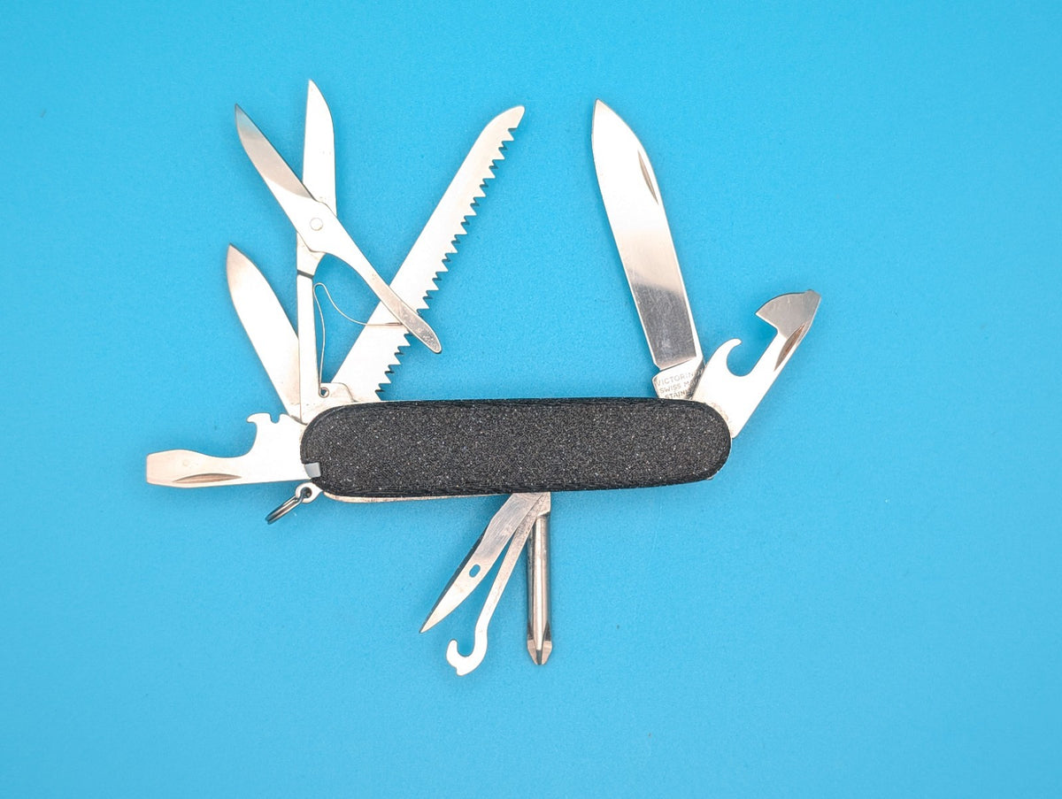 Custom Victorinox Fieldmaster Galaxy Black Swiss Army Knife Multi Tool!