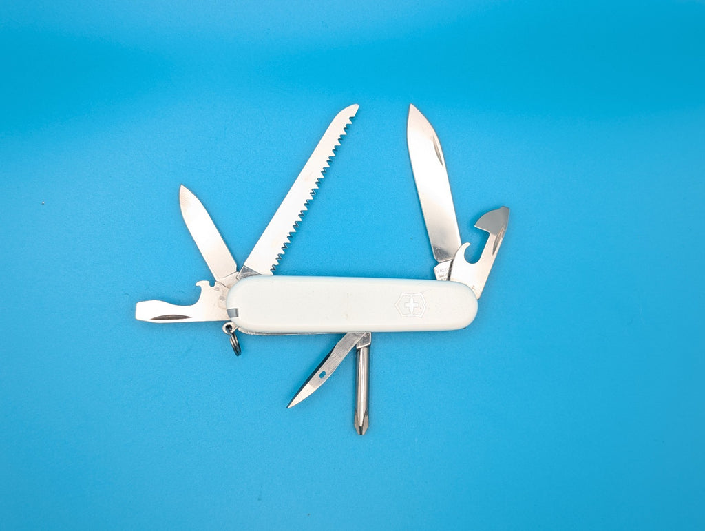 Victorinox Hiker White Swiss Army Knife Multi Tool!
