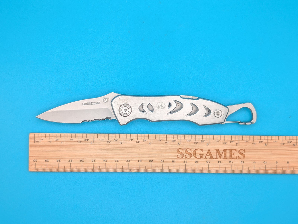 Retired Leatherman C303 Combo Edge Folding Pocket Knife!