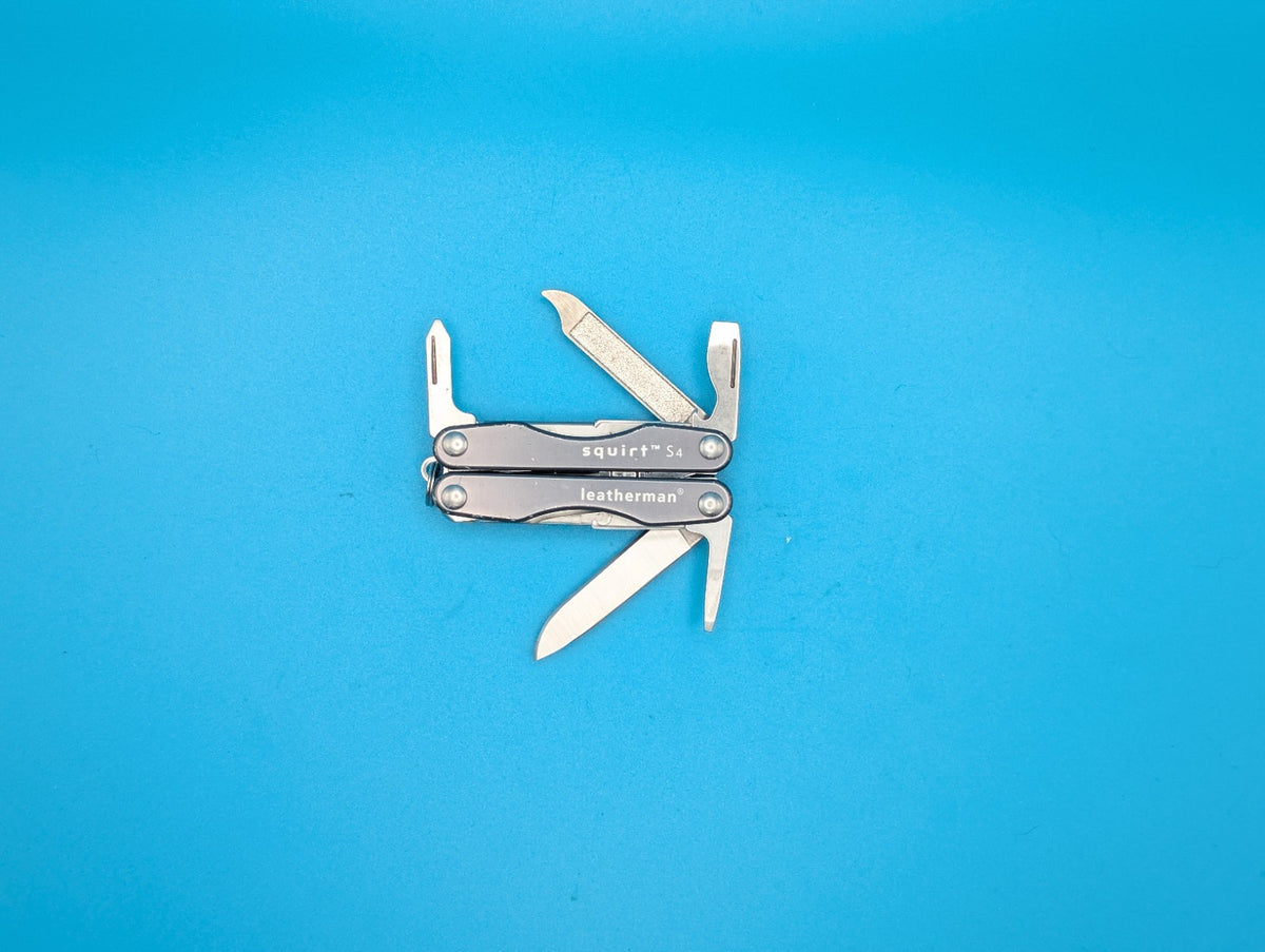 Leatherman Squirt S4 Multi-Tool, Key Ring, Retired, GRAY!