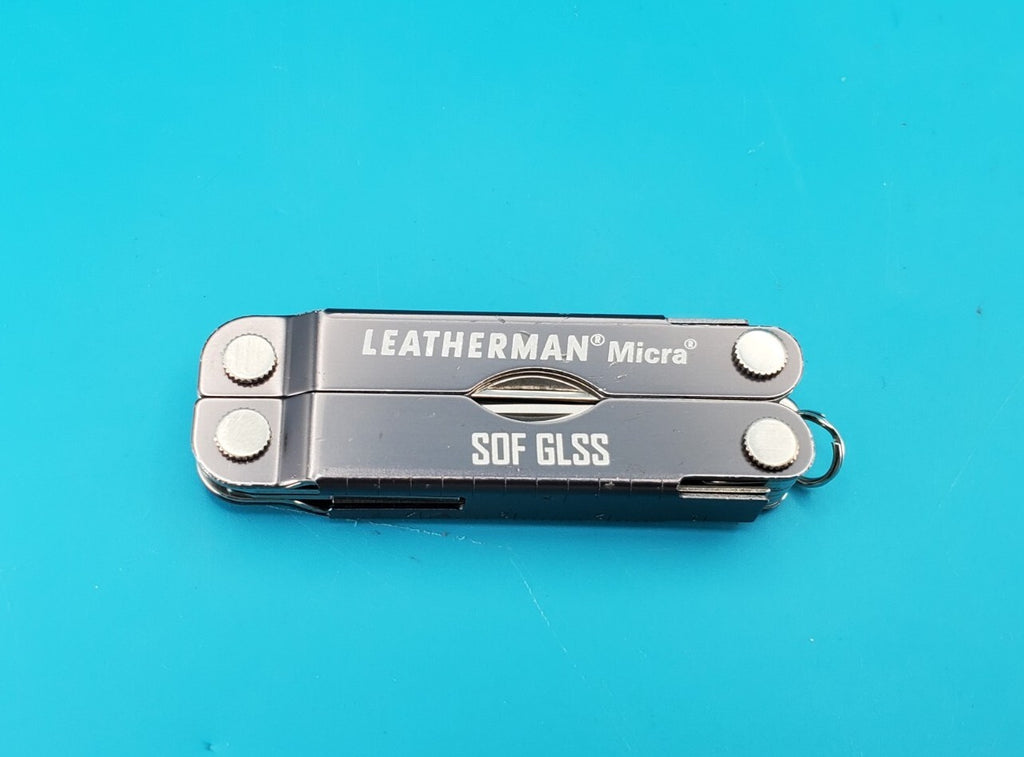 Leatherman Micra Multi-Tool, Knife, Scissors, Key Ring, Gray! *SOF GLSS*