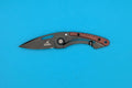 Rare Gerber Trendy Pear Wood Handle Liner Lock Plain Edge Pocket Knife!