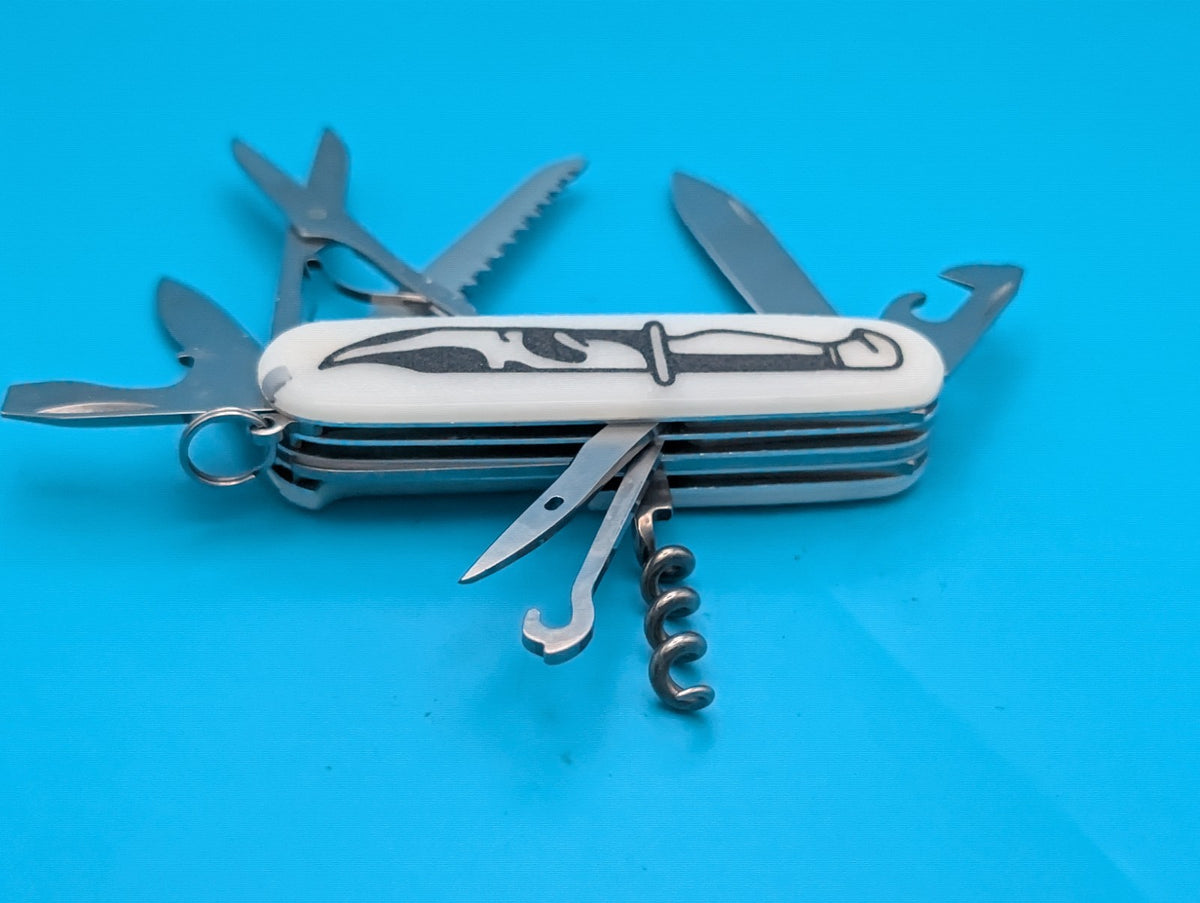 Custom Victorinox Huntsman Glow in the Dark Swiss Army Knife Multi Tool!