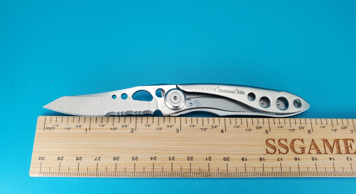 Leatherman Skeletool KBX Pocket Knife w/ Bottle Opener, SILVER!