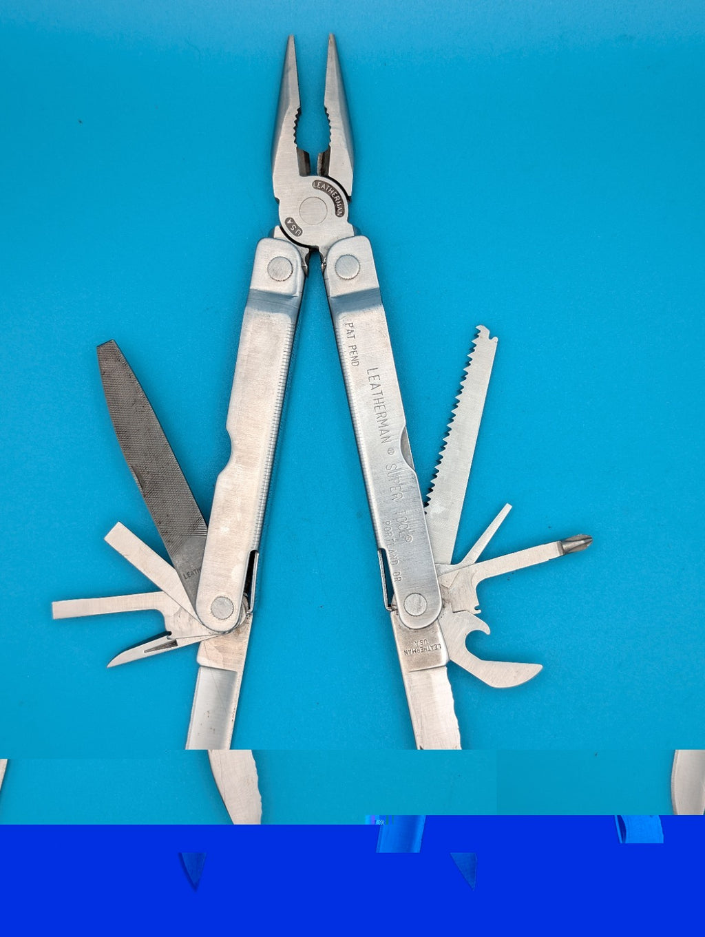 LEATHERMAN Super TOOL Multi Function Tool PLIERS, Stainless! 08/00 DATE