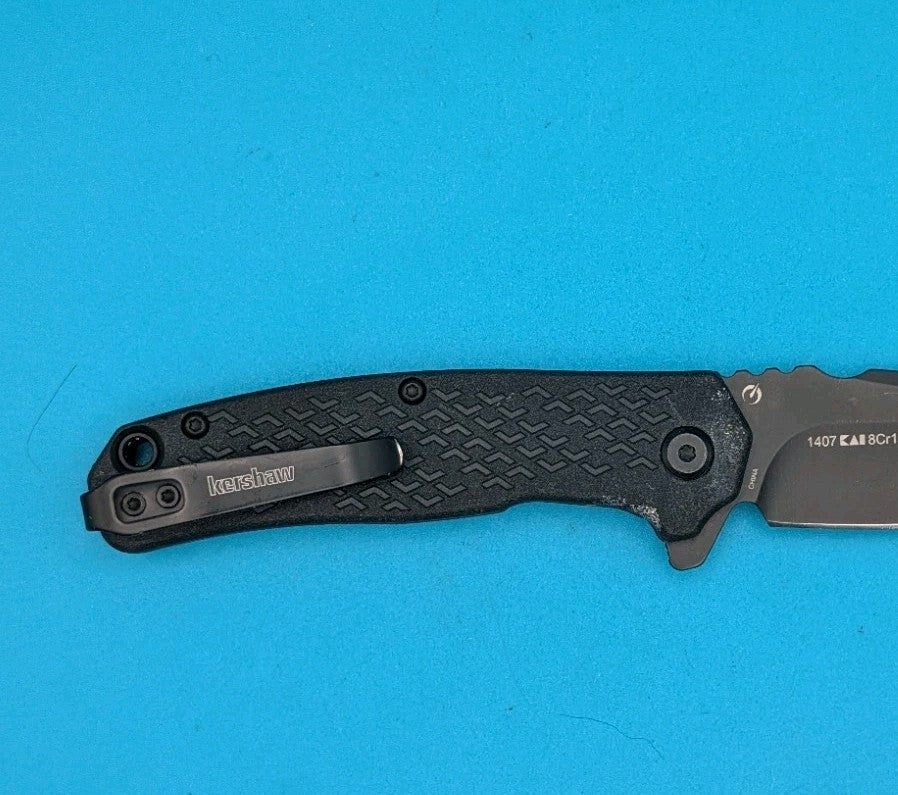 Kershaw Knives Conduit Liner Lock 1407 Black GFN Stainless Pocket Knife