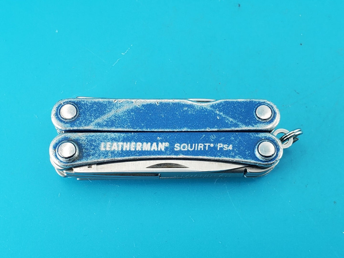Leatherman SQUIRT PS4 Multi-Tool With Pliers Scissors Knife BLUE!