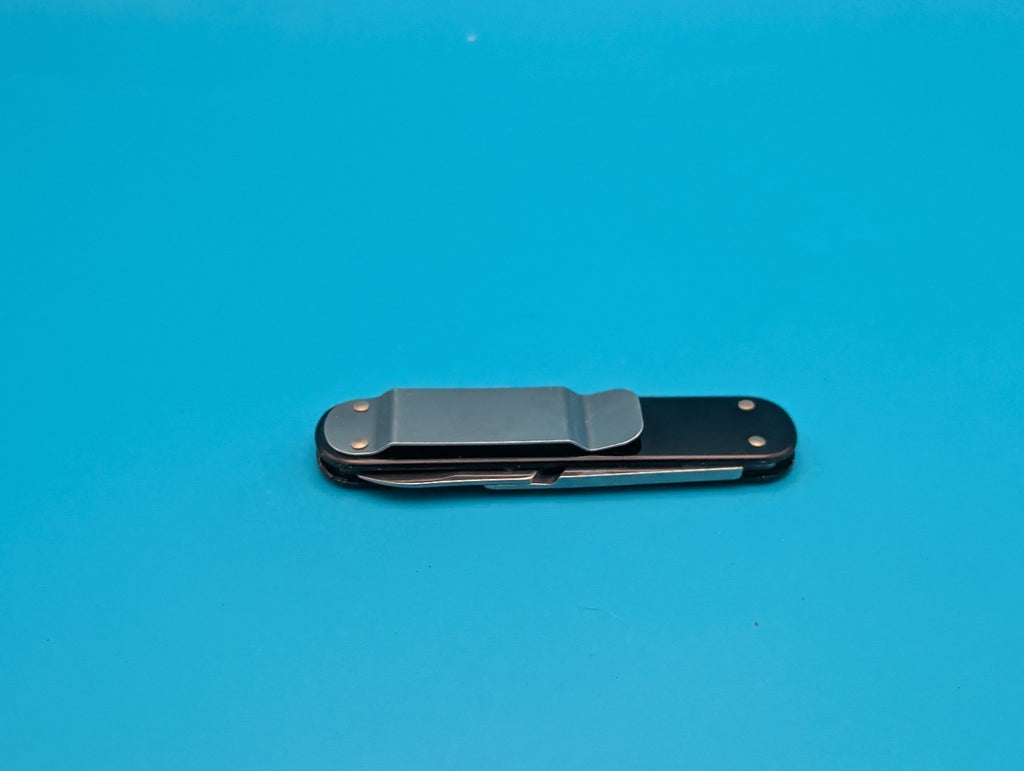 Victorinox Money Clip With Black Alox Smooth Scales!