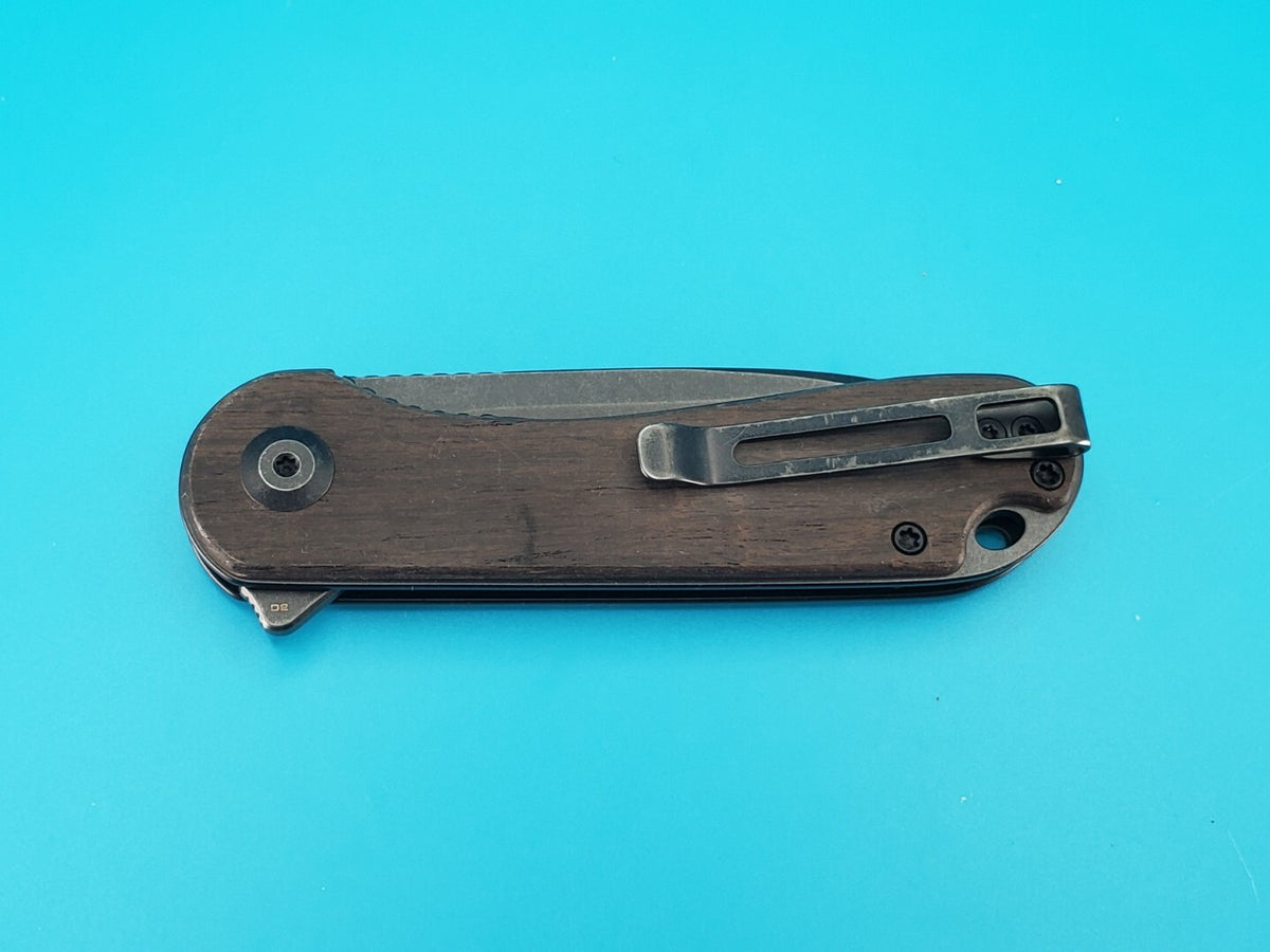 Civivi Knives Elementum Liner Lock C907W D2 Steel Black Ebony Wood