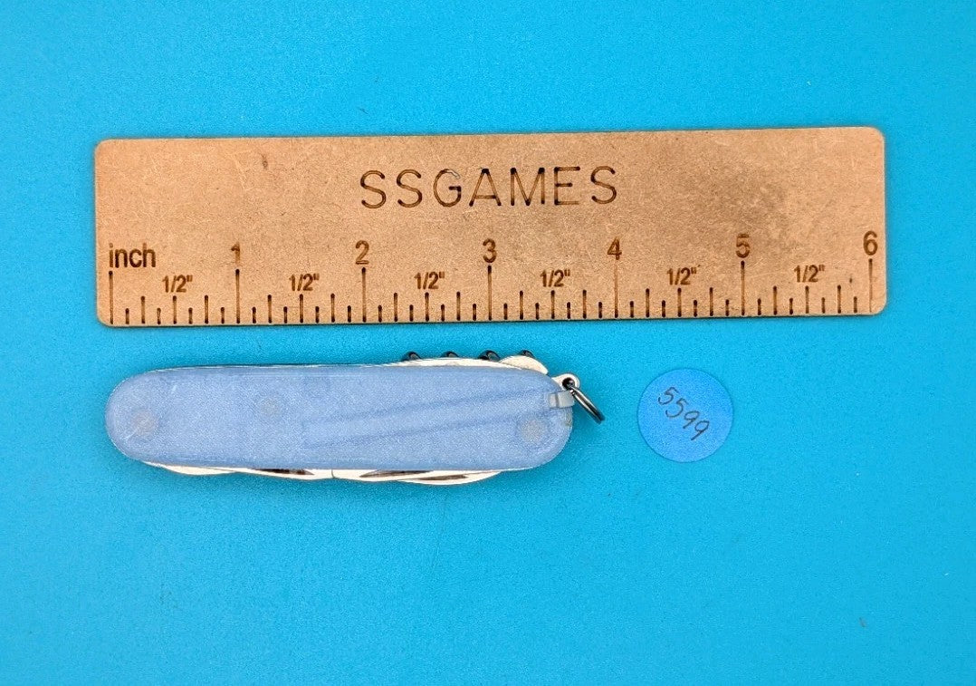 Custom Victorinox Huntsman Firefly Blue Glow in the Dark Swiss Army Knife! 91mm