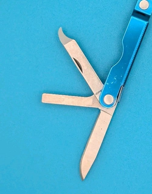 Leatherman Micra Multi-Tool, Knife, Scissors, Key Ring, Blue! *GOOGLE CLOUD*