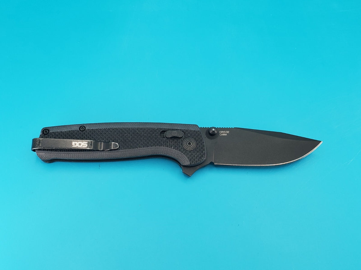 Sog Terminus XR 2.95" D2 Steel Blade Folding Knife! BLACK!