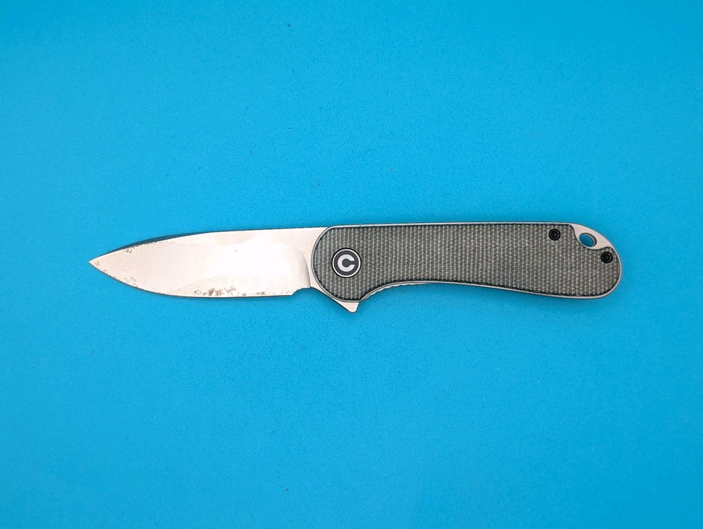 Civivi ELEMENTUM Liner Lock Folding Knife 3" D2 Steel Blade Micarta Handle! USED