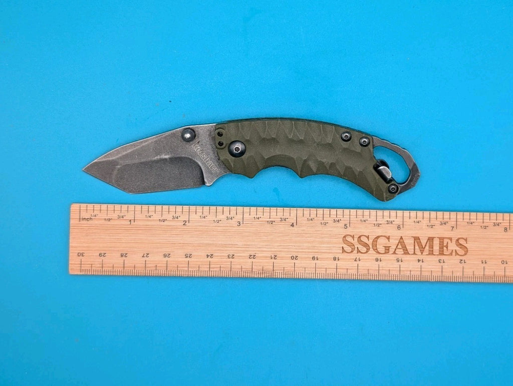 Kershaw 8750TOLBW Shuffle Linerlock Olive Green Folding Knife Pocket Folder