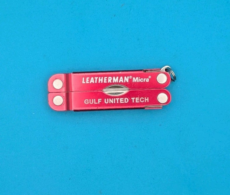 Leatherman Micra Multi-Tool, Knife, Scissors, Key Ring, Red! *GULF UNITED TECH*