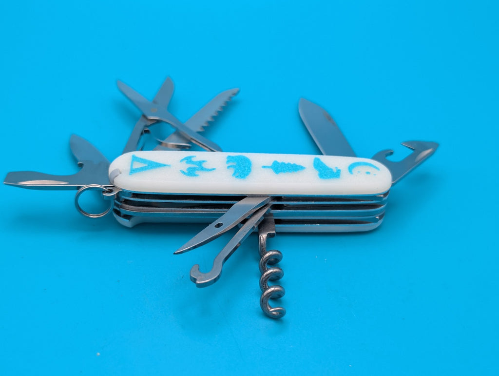 Custom Victorinox Huntsman Glow in the Dark Swiss Army Knife Multi Tool!