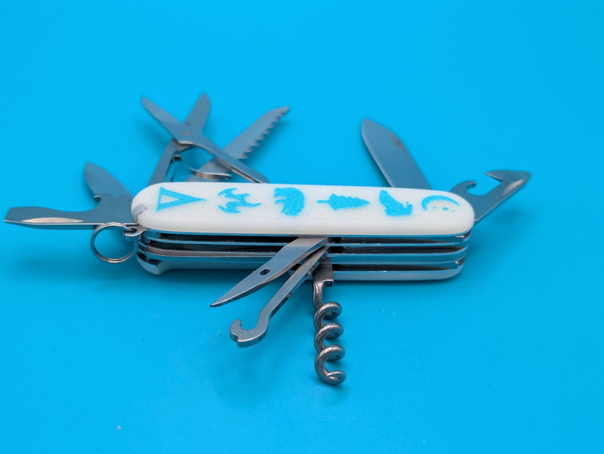 Custom Victorinox Huntsman Glow in the Dark Swiss Army Knife Multi Tool!