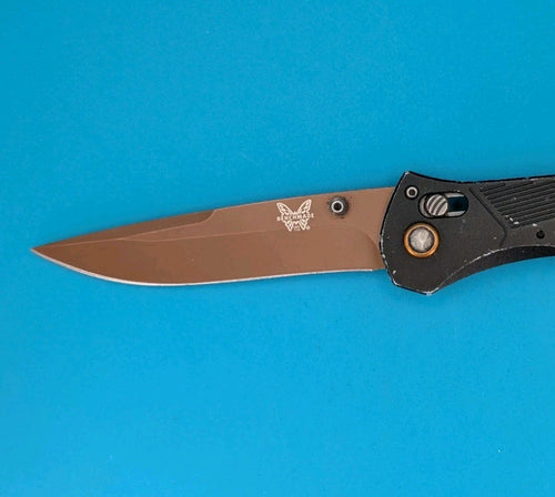 Benchmade 710FE-2401 Seven Ten LE Flat Earth PVD MagnaCut Black Alum Bronze AXIS