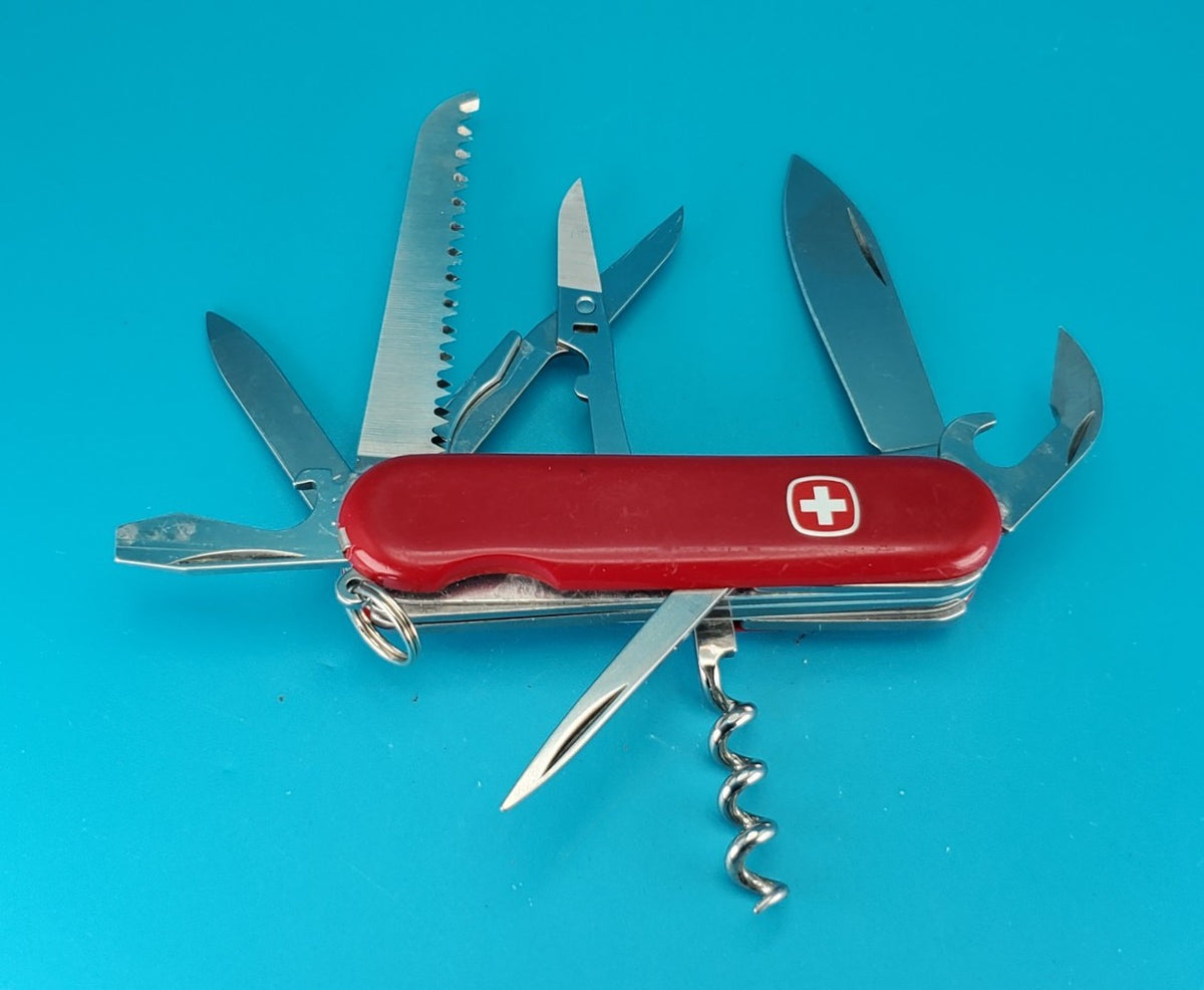 Wenger Security 17 Swiss Army Knife Multi Tool with Locking Blade!