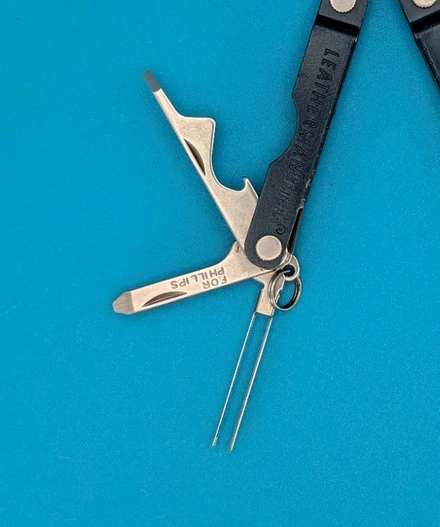 Leatherman Micra Multi-Tool, Knife, Scissors, Key Ring, Blue!
