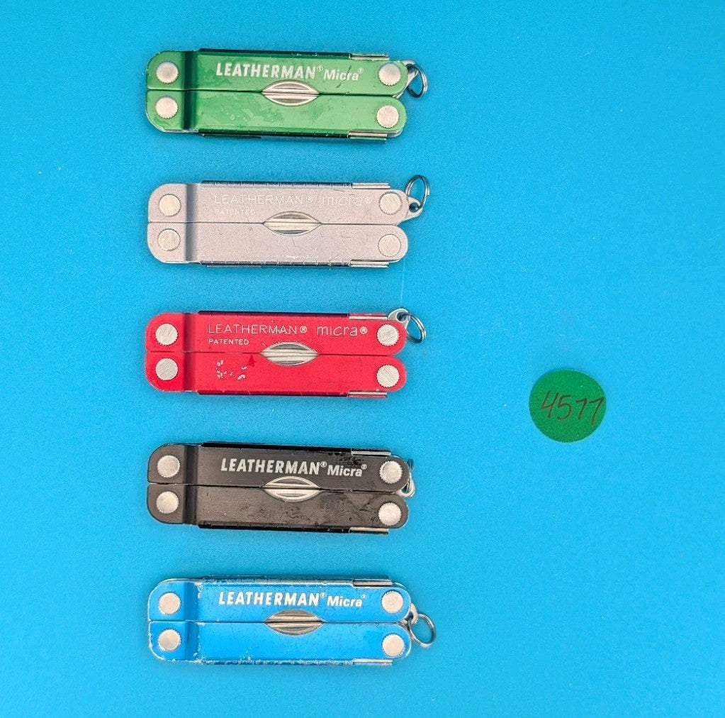 Leatherman Micra Multi-Tool Knife Scissors Key Ring! MIXED COLORS! LOT OF 5!