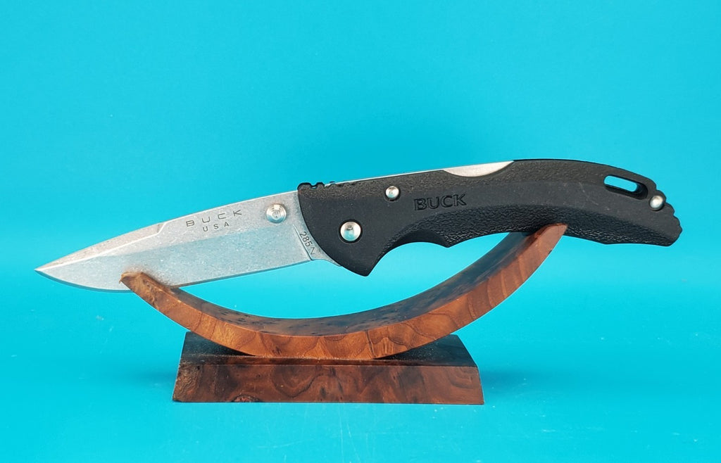 Buck USA 285 Black Lockback Folding Pocket Knife!
