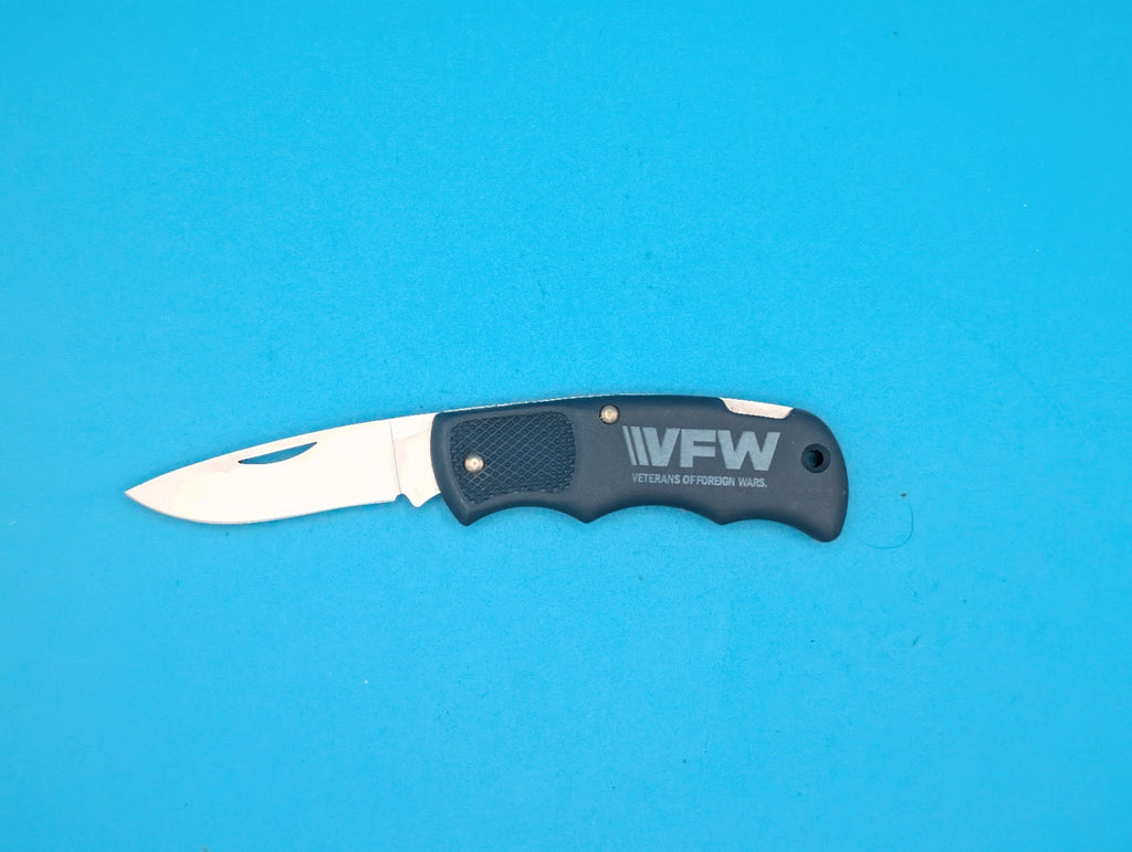 Cutco 1886 Plain Edge Blade USA Lockback Knife! Blue Handle!