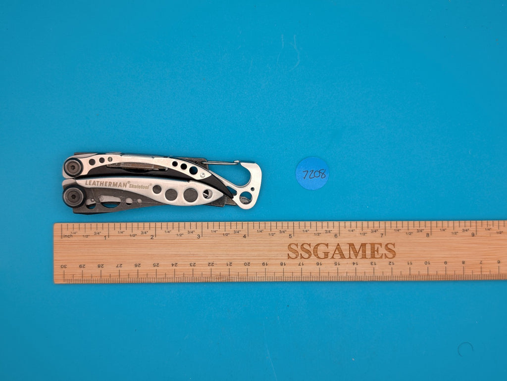 Leatherman Skeletool Multi Tool - Combo Blade Knife Pliers, Silver & Black
