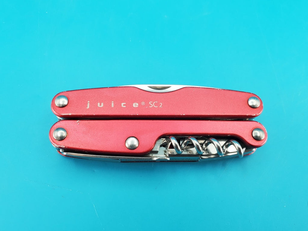 Leatherman Juice SC2 Red Retired Knife Multi Tool! RARE!