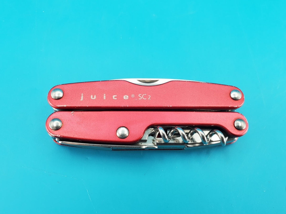 Leatherman Juice SC2 Red Retired Knife Multi Tool! RARE!