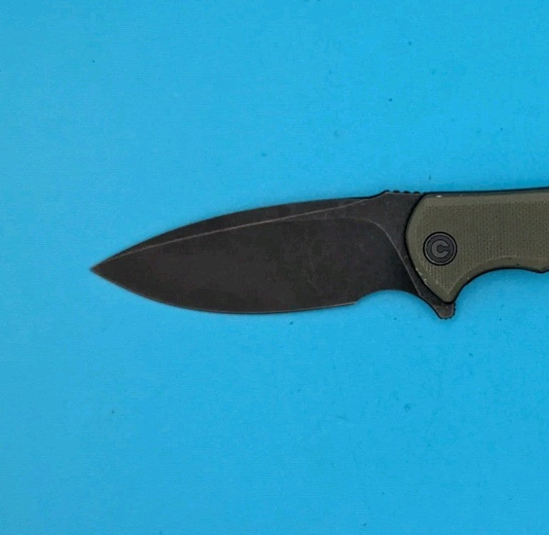 Civivi Mini Praxis Flipper Pocket Knife Liner Lock Plain Edge Blade! Olive Green