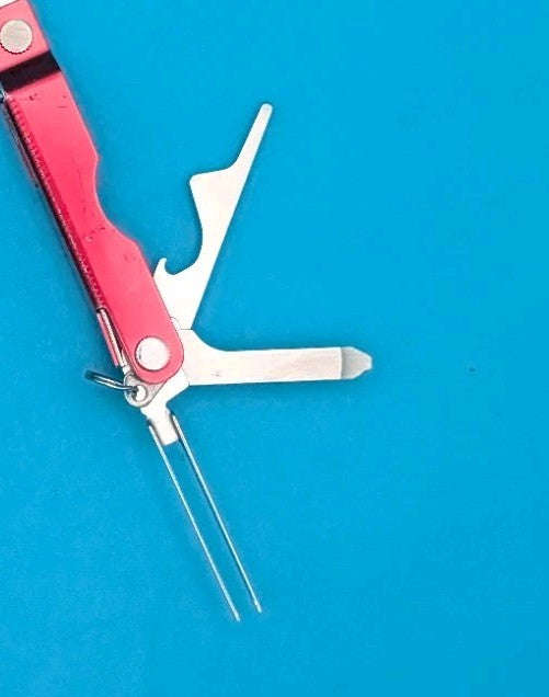 Leatherman Micra Multi-Tool, Knife, Scissors, Key Ring, Red!