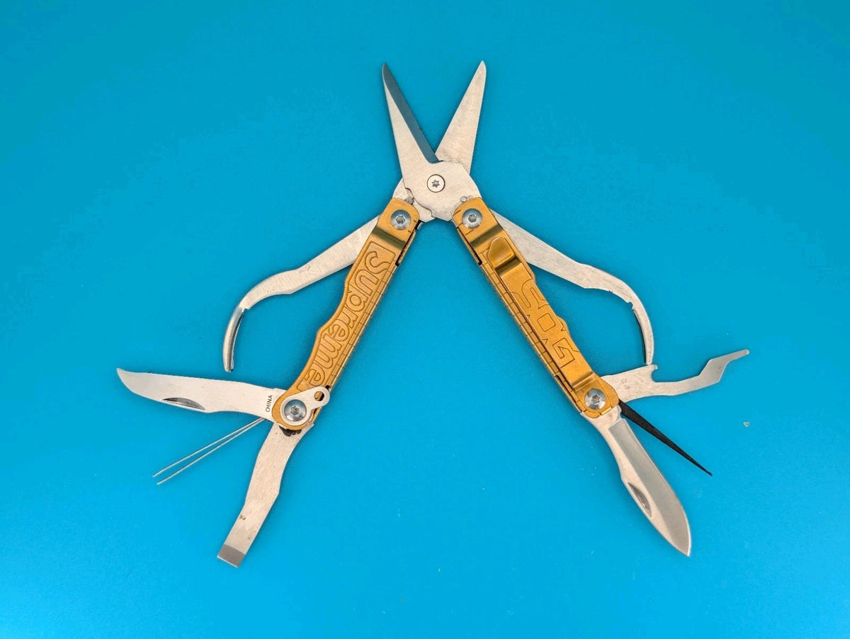 SOG Supreme Gold Snippet Compact Scissors Multi Tool Folding Knife!